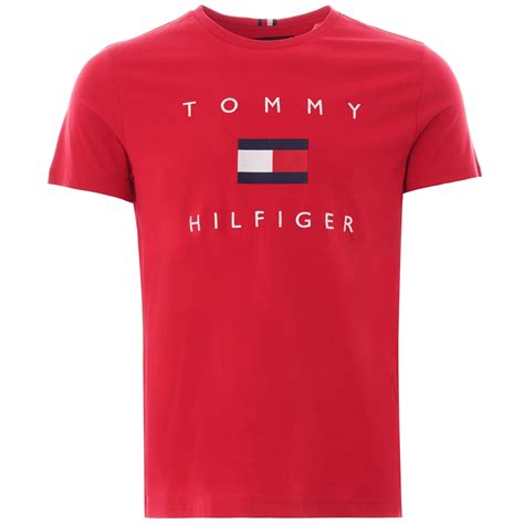 tommy hilfiger red t shirt